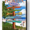 Marco Island Florida Poster Paint By Number