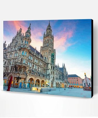 Marienplatz Plaza Paint By Number