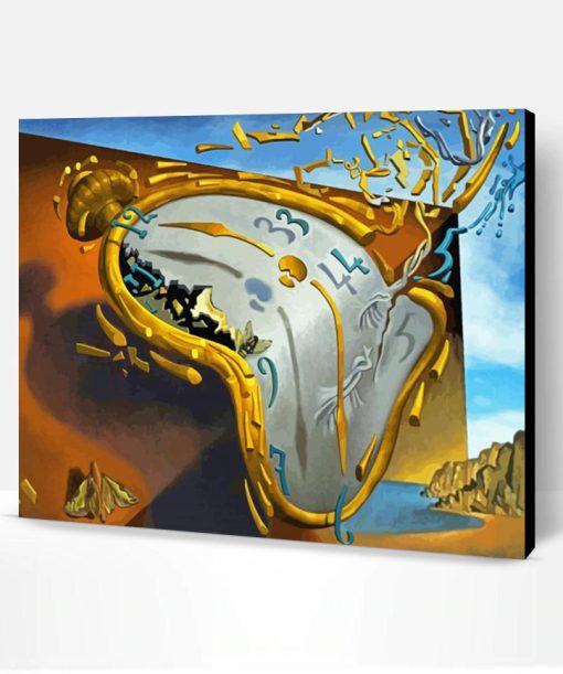 Melting Clock Salvador Dali Paint By Numbers