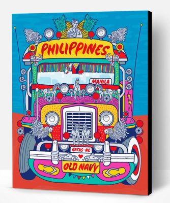 Philipino Jeepney Paint By Numbers