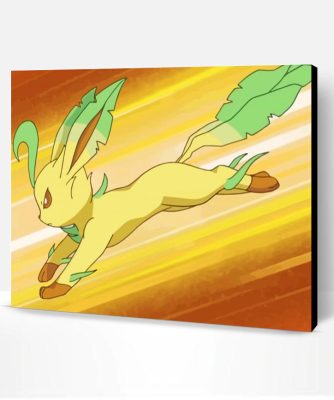 Pokemon Leafeon Paint By Numbers