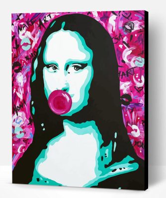 Pop Art Mona Lisa Bubblegum Paint By Numbers