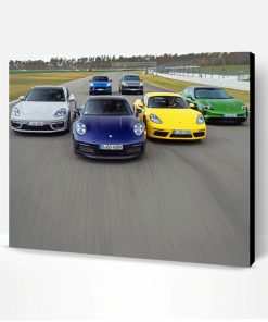 Porsche Cars Paint By Numbers