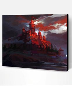 Red Castle Paint By Number