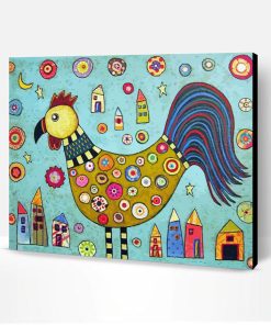 Rooster Folk Art Karla Gerard Paint By Number