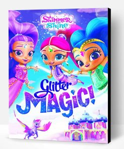 Shimmer And Shine Poster Paint By Number
