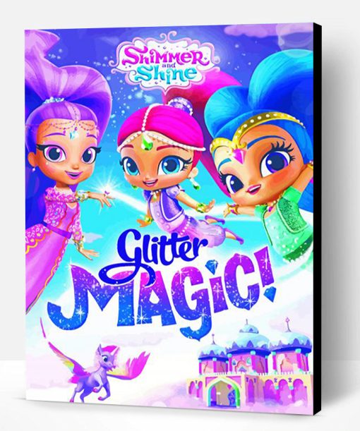 Shimmer And Shine Poster Paint By Number