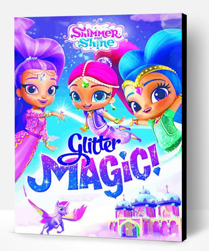 Shimmer And Shine Poster Paint By Number