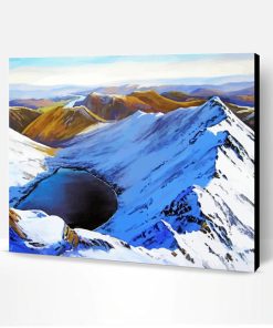 Snowy Striding Edge Art Paint By Number