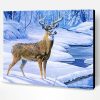 Snowy Forest Deer Paint Paint By Number