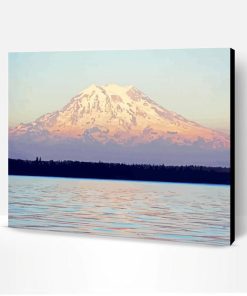 Snowy Mountain Puget Sound Paint By Number