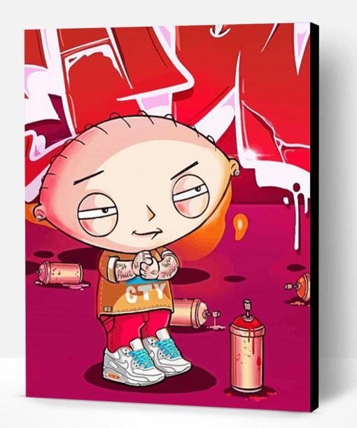 Street Boy Stewie Griffin Art Paint By Number