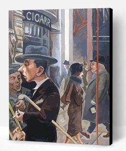 Street Scene By Grosz Paint By Number