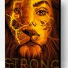 Strong Woman Lion Paint By Numbers
