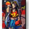Strong Wonder Woman Boxing Art Paint By Number