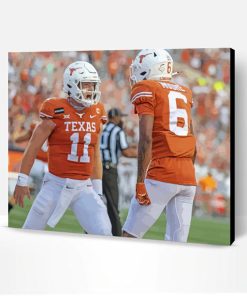 Texas Football Players Paint By Numbers