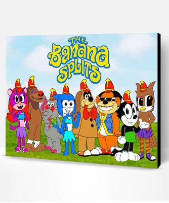 The Banana Splits Cartoon Paint By Number