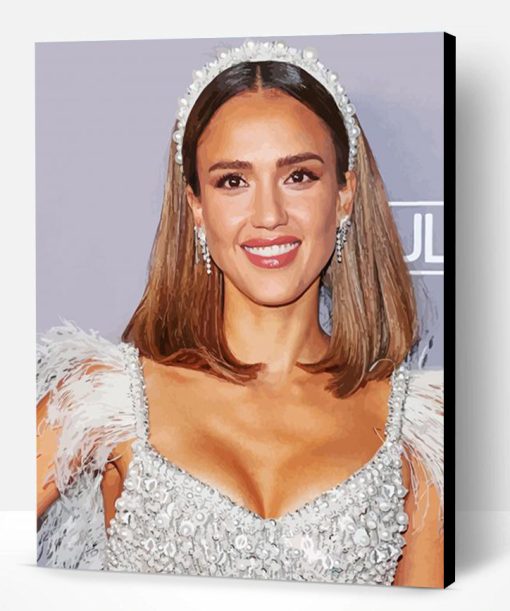 The American Actress Jessica Alba Paint By Number