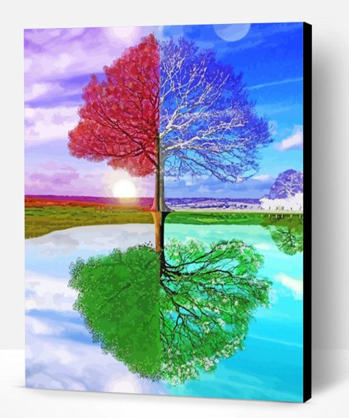 The Tree Four Season Paint By Number