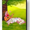Unicorn Girls Playing Guitar Paint By Number