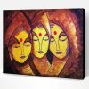 Vintage Abstract Indian Women Paint By Number