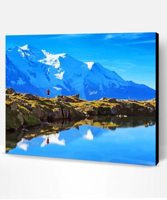 Water Reflection Mont Blanc Italy Paint By Number