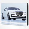 White Roll Royce Luxury Car Paint By Number