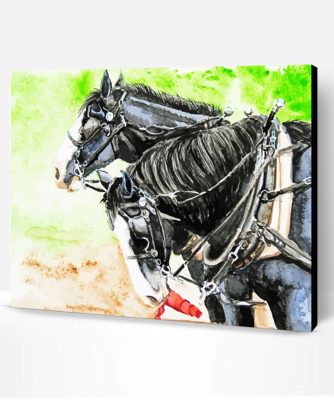 Workhorses Art Paint By Number