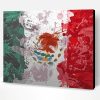 Abstract Mexico Flag Paint By Number