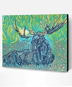Abstract Moose Art Paint By Numbers