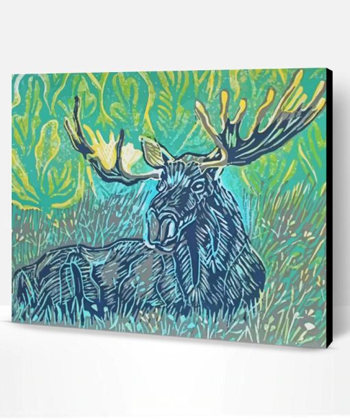 Abstract Moose Art Paint By Numbers