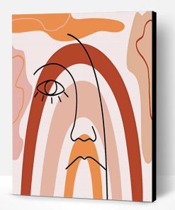 Abstract Face Line Art Paint By Number