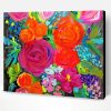 Abstract Flower Illustration Art Paint By Numbers