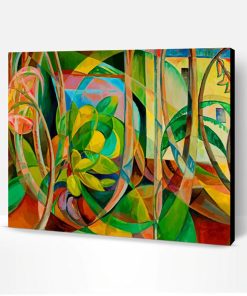 Abstract Plants Paint By Numbers