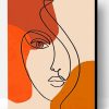 Abstract Shape Face Line Art Paint By Number
