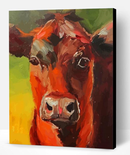 Aesthetic Cow Portrait Paint By Number