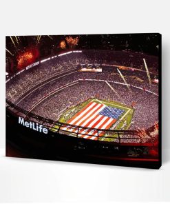Aesthetic Metlife NY Giants Stadium Paint By Numbers