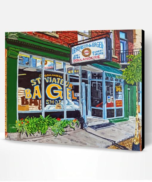 Aesthetic St Viateur Bagel Art Paint By Numbers