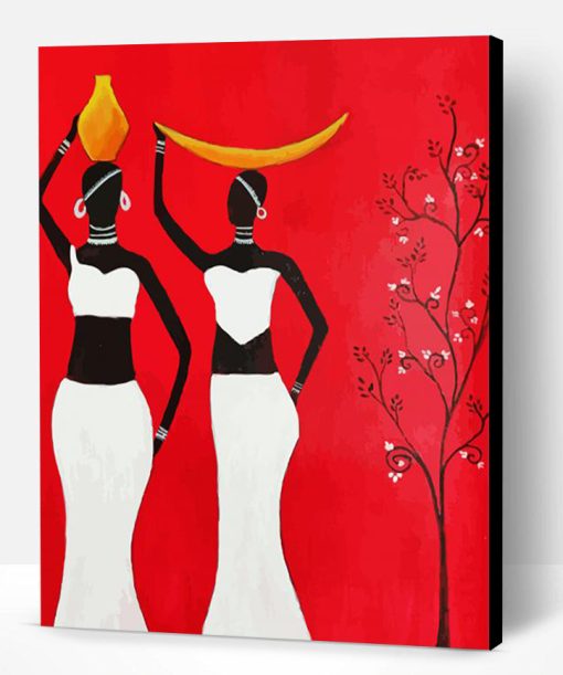 African Abstract Ladies Paint By Number