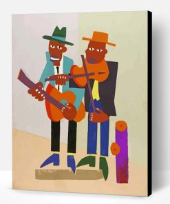African American Men Musicians Art Paint By Number