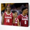 Alabama Crimson Tide Men Basketball Players Paint By Numbers