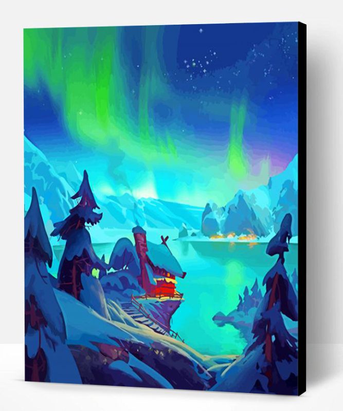 Alaska Background Illustration Paint By Number