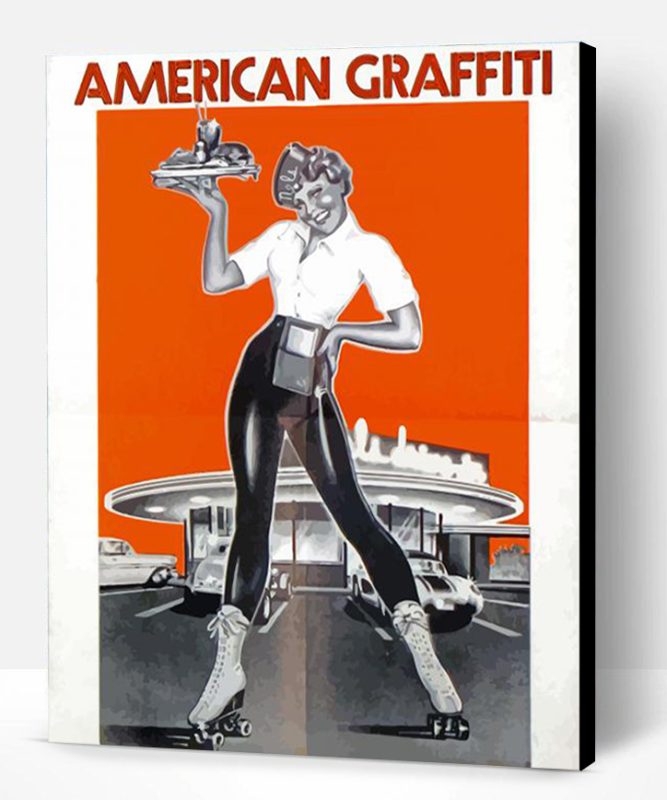 American Graffiti Movie Poster Paint By Number