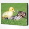 Baby Duck And Cat Paint By Number