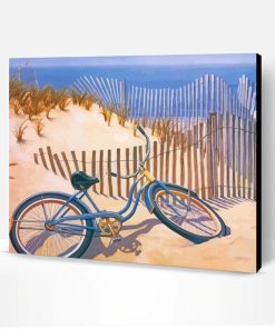 Bike On Sand Dunes Paint By Number
