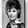 Black And White Bea Arthur Paint By Number