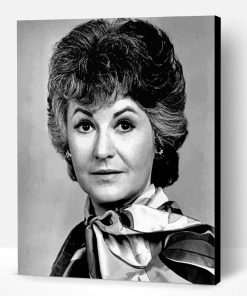 Black And White Bea Arthur Paint By Number