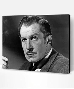 Black And White Vincent Price Paint By Numbers