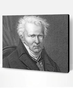 Black And White Alexander Humboldt Paint By Number