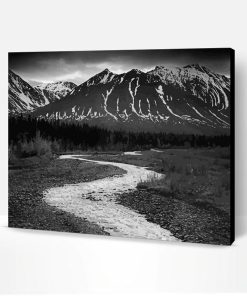 Black And White Landscape Paint By Number